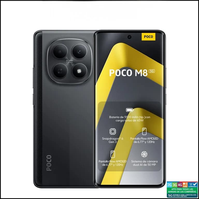 POCO M8 5G Negro 8GB + 512GB
