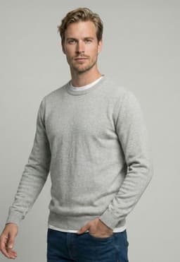 Sweater Madrid Grey Melange Gris M