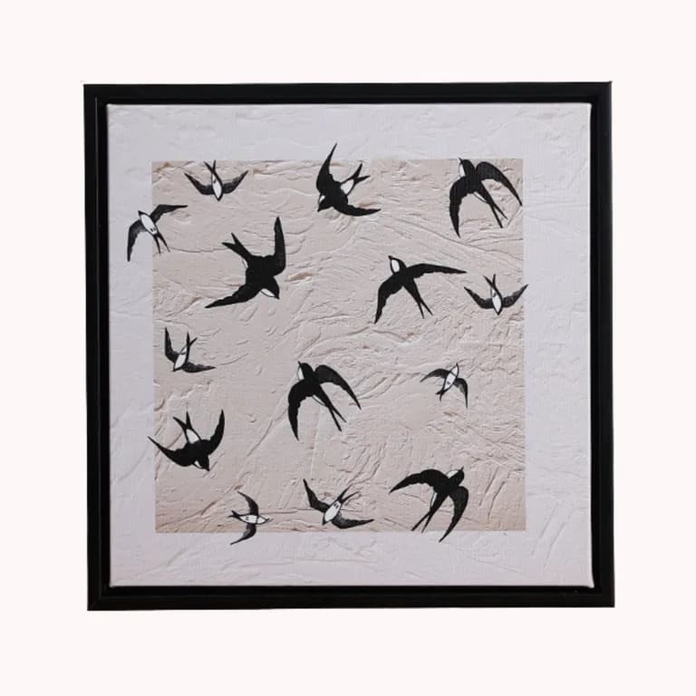 Cuadro decorativo Golondrinas al vuelo para living