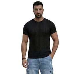 Polera Tejida Hombre Ramses Negro M