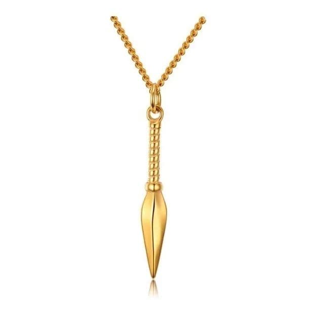 Collar De Kunai Gold Titanio Hombre Mujer Moda 2022 I Dorado TALLA UNICA
