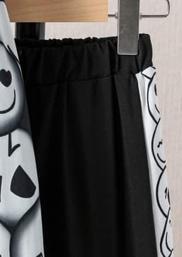Conjunto nino sudadera y pantalon estampado dibujos blanco y negro Multicolor 4 ANOS