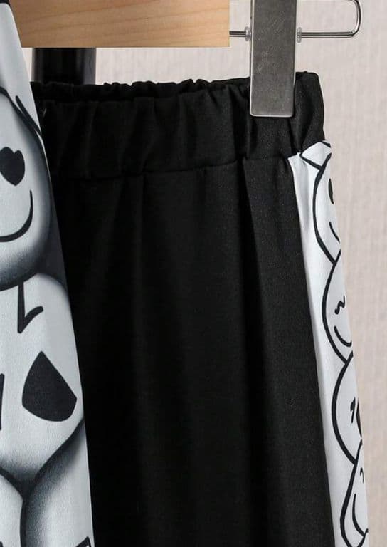Conjunto nino sudadera y pantalon estampado dibujos blanco y negro Multicolor 4 ANOS