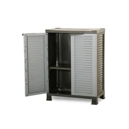 Armario Closet Plastico Mediano Multiuso Gris 68x39x92cm