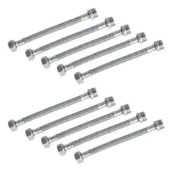 Pack 10 Flexible Agua Fria Y Caliente 1/2 Hi-he 60 Cm