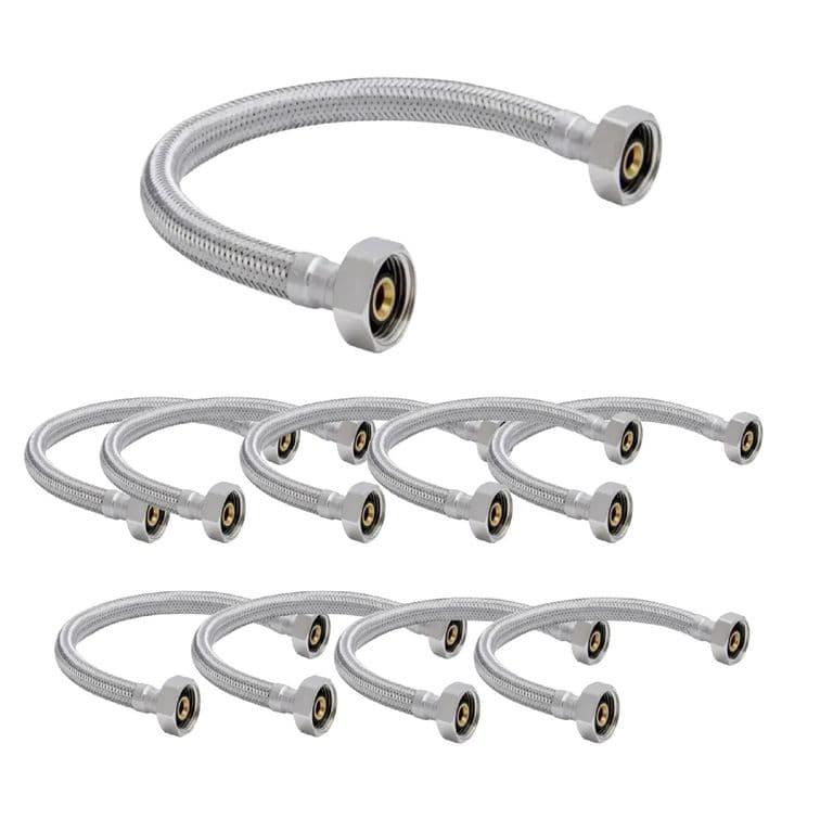 Pack 10 Flexible Agua Fria Y Caliente 1/2 Hi-hi 50 Cm