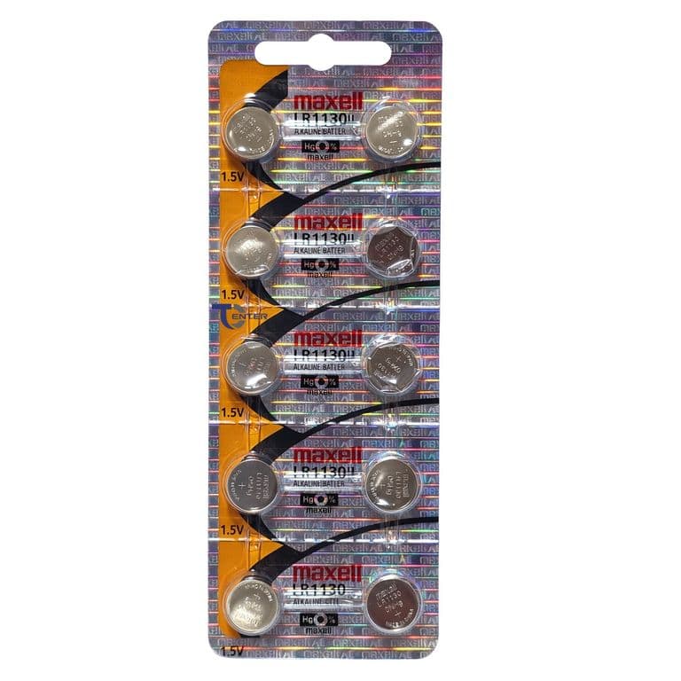 Pack 10 Pilas LR1130 (AG10) 1.5v Tipo Boton Holograma
