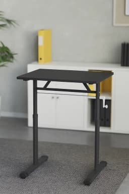 Escritorio Funcional Altura Ajustable 100x60x63-86cm Negro Negro