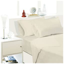 Sabana Unicolor 15 Plaza 144 Hilos - Color Beige ... 1,5 PLAZAS
