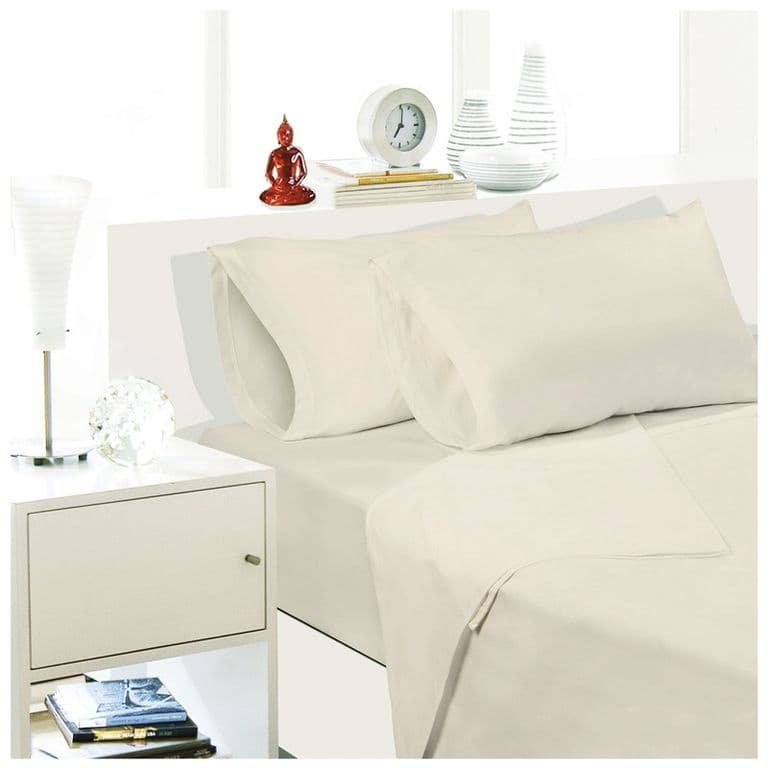 Sabana Unicolor 15 Plaza 144 Hilos - Color Beige ... 1,5 PLAZAS