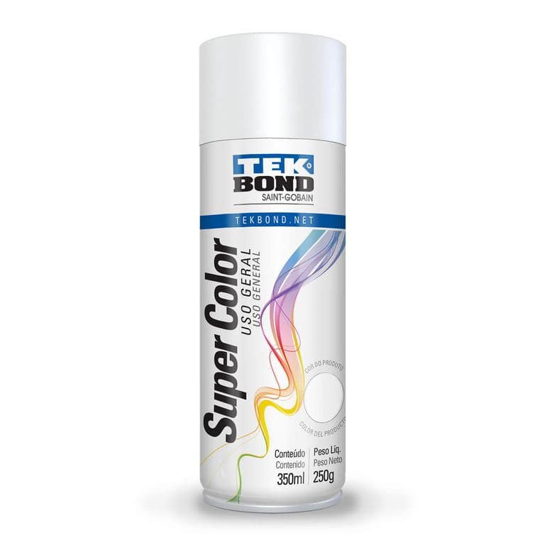 Pintura Spray Acrilica Super Color Blanco Opaco 350 ml Uso General
