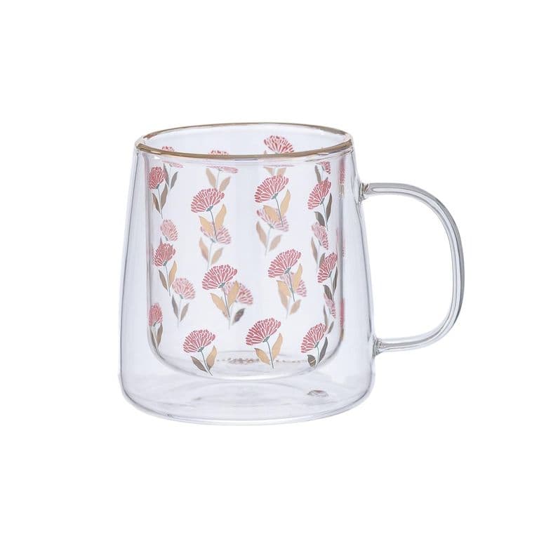 Taza Doble Vidrio Blossom 250 ml
