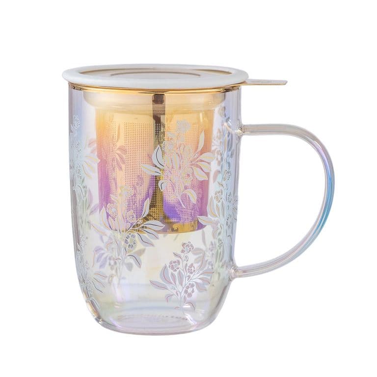 Mug Bhoro Light Blue Bouquet 470 ml