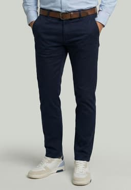 Pantalon Bagneaux Slim Fit Navy Azul 54
