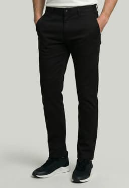 Pantalon Bagneaux Slim Fit Black Negro 54