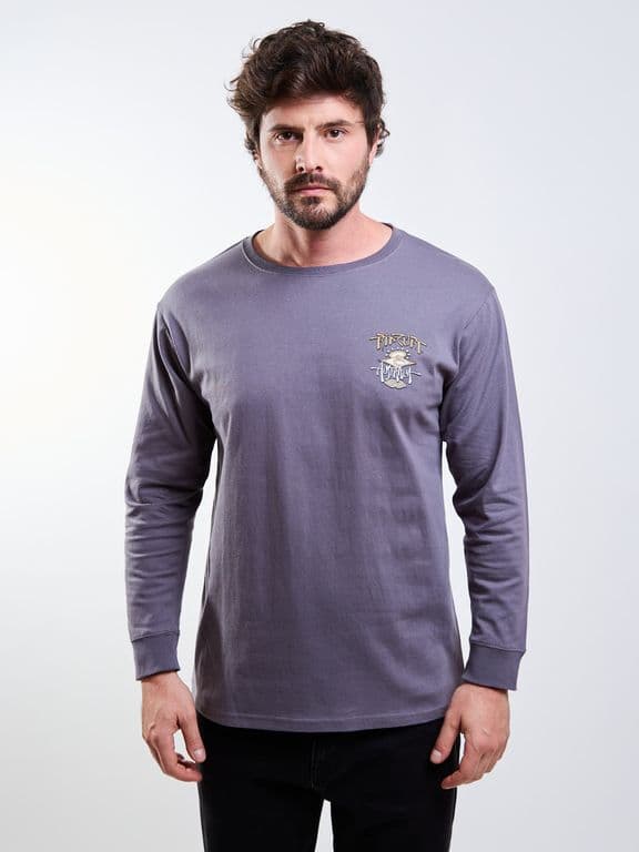 Polera ML Seaborn Gris Hombre Gris S