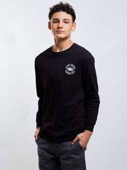 Polera ML Southwave Negro Infantil Negro 14