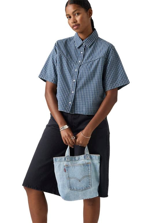 Bolso Mujer Mini Back Pocket Tote Celeste Celeste TALLA UNICA