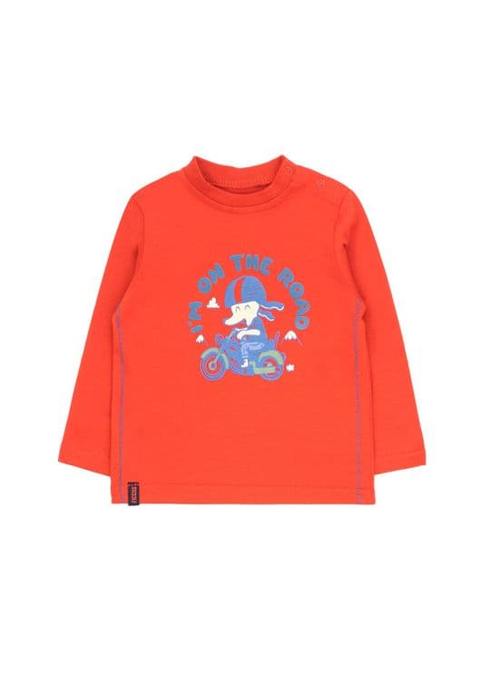 Polera Nino Day To Day 2620701 Ladrillo Naranjo 3-6 MESES