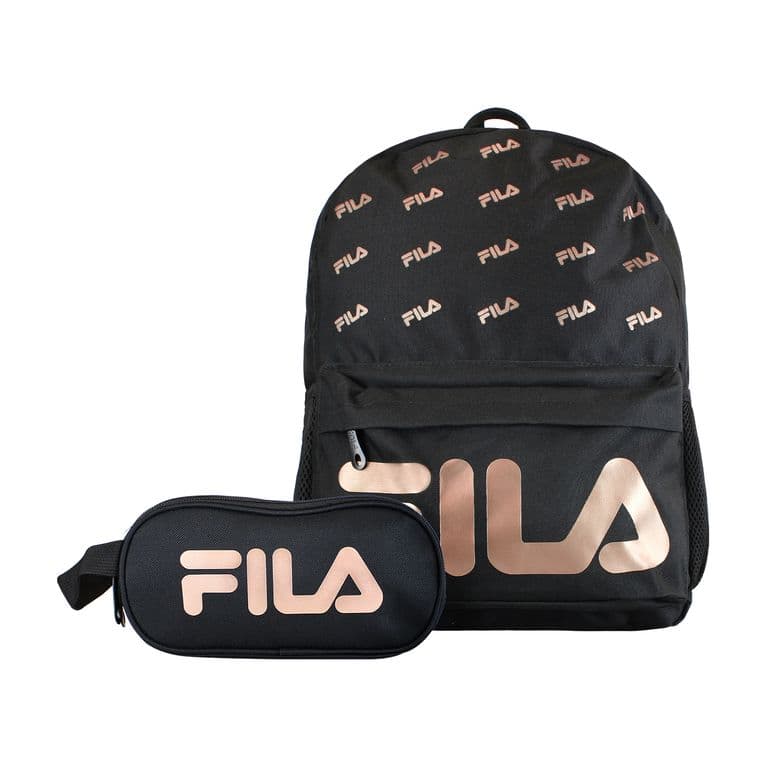 Pack Mochila 16lts Urbanix + Estuche Neceser Spark negro-rose gold Negro TALLA UNICA