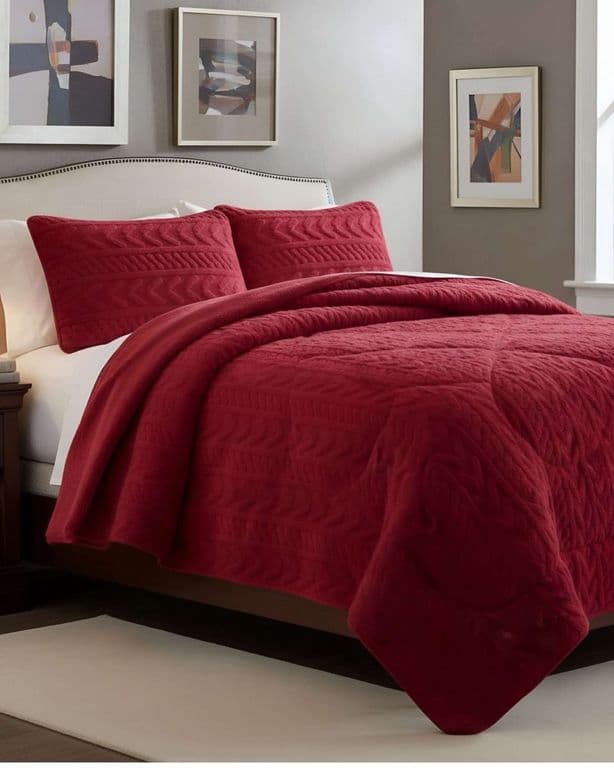 COBERTOR ELEGANTE DE INVIERNO CON CHIPORRO KING12