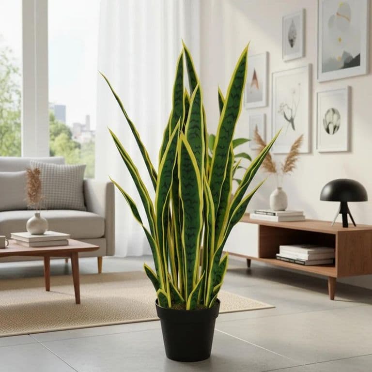 Planta Artificial Lengua de Suegra Sansevieria 60 cm/12 hjs