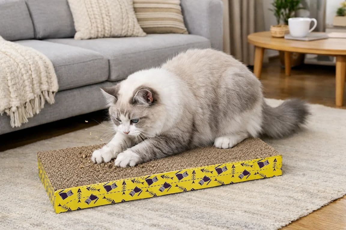 X2 Rascadores + Catnip Para Gato De Carton Reciclado