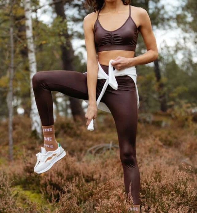 Top Deportivo Mujer Marron Chocolate Soporte Medio Chocolate L