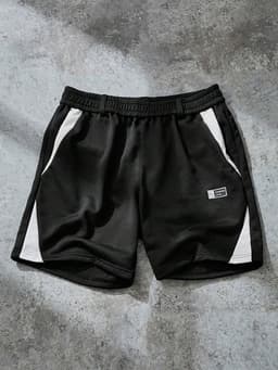 Short Deportivo Hombre Negro con Paneles Contrastantes Negro XL