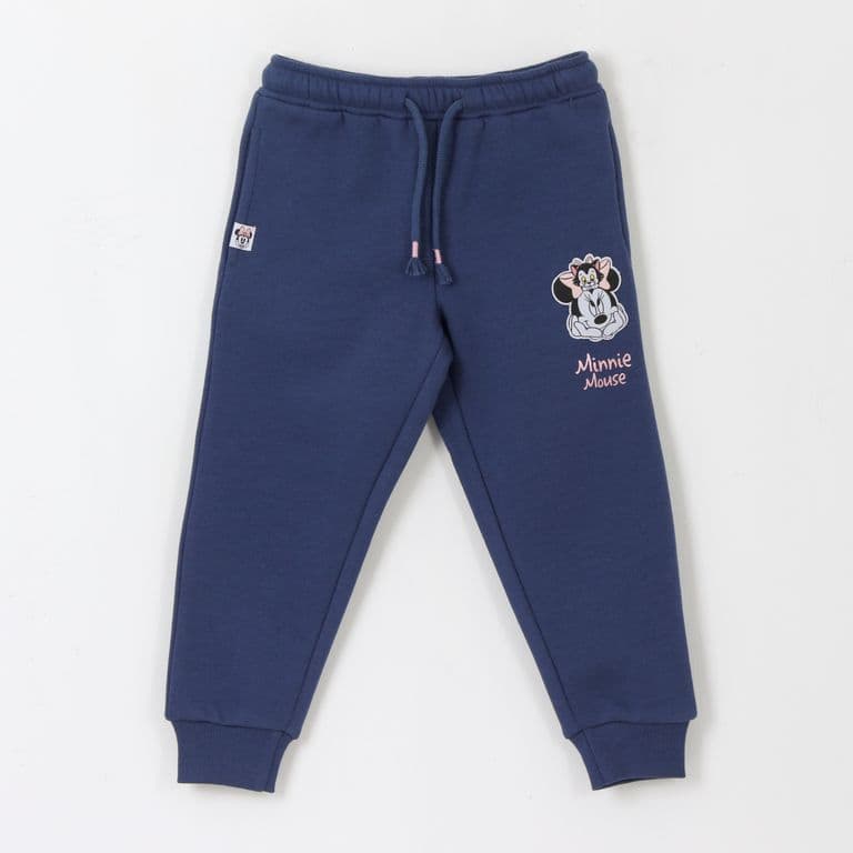 Pantalon de Buzo Nina Logo Minnie Azul Marino Azul 1