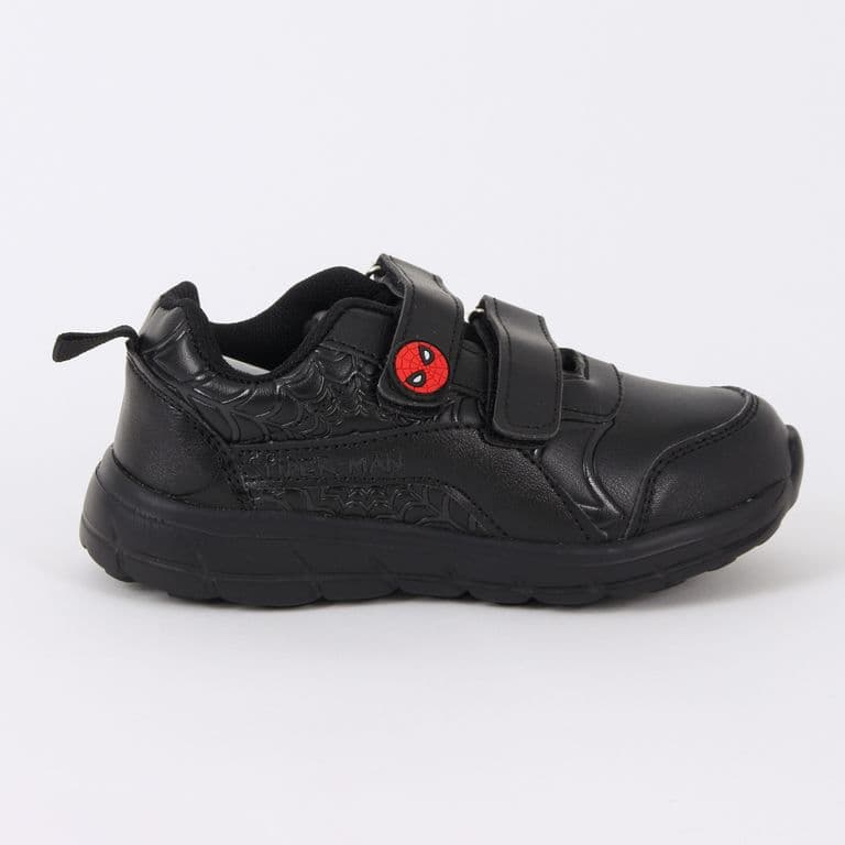 Zapatilla Escolar Nino Velcro Web Spiderman Negro Negro 30