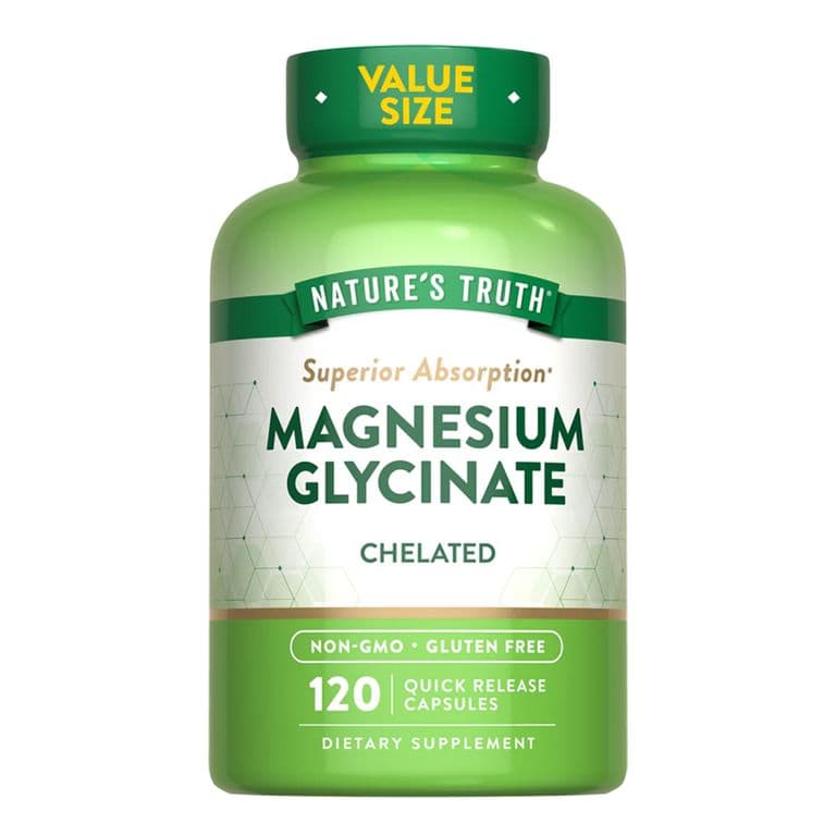 Magnesio Glicinato Natures Truth - Magnesium Glycinate 200 mg 120 capsulas ...