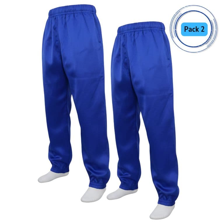 Pack 2 Pantalones Buzo Fantasia Nino Nina Escolar Azul / Verde Azul Electrico 4