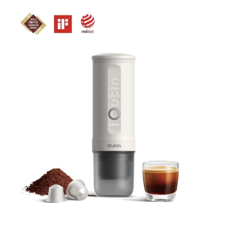 Cafetera Espresso Portatil Blanca
