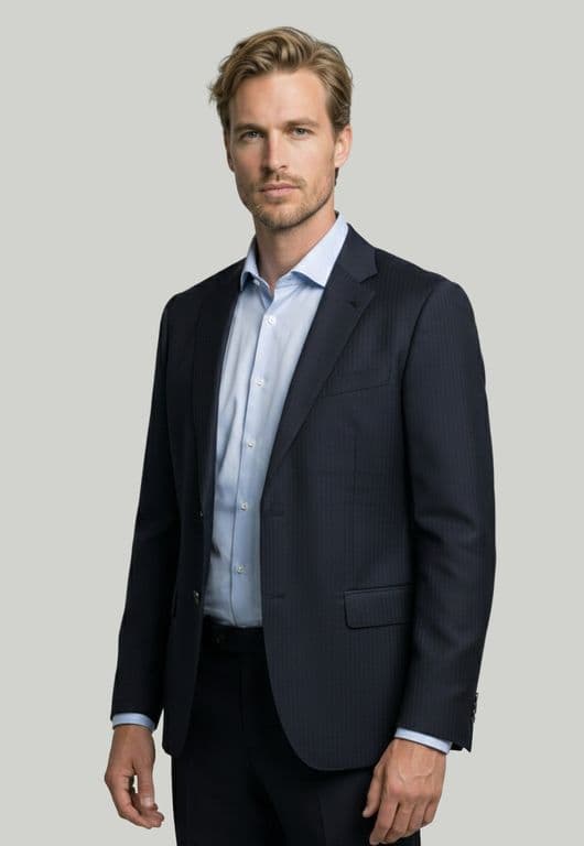 Blazer Prato Marine Azul 46