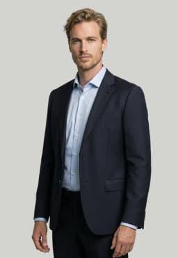 Blazer Prato Marine Azul 54