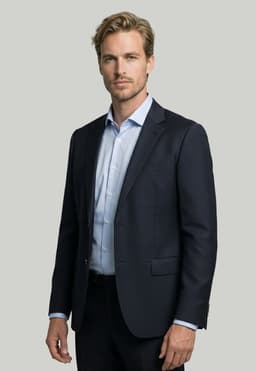 Blazer Prato Marine Azul 52