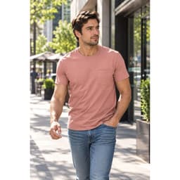 Polera Hombre Casual Verde oscuro Coral L