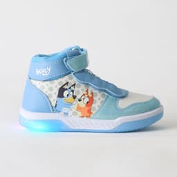 Zapatilla Cana Alta Nina Luces Celeste Bingo & Celeste 23