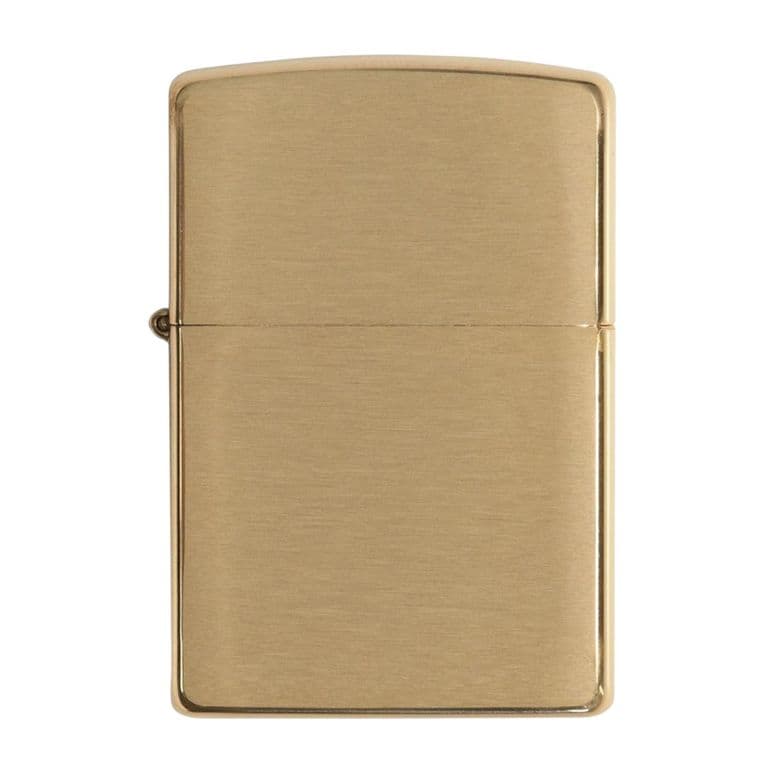 Encendedor 168 Armor Brushed Brass Dorado