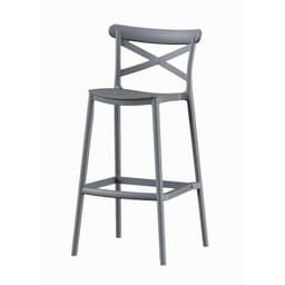 Piso Taburete Silla alta bar cocina Danessa 75cm Gris Oscuro ...