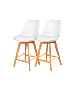 Pack 2 Taburetes Tulip Wood 66 cm