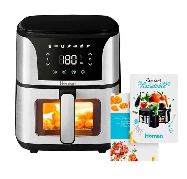 Freidora De Aire 5.5 Litros Touch Air Fryer + Recetario
