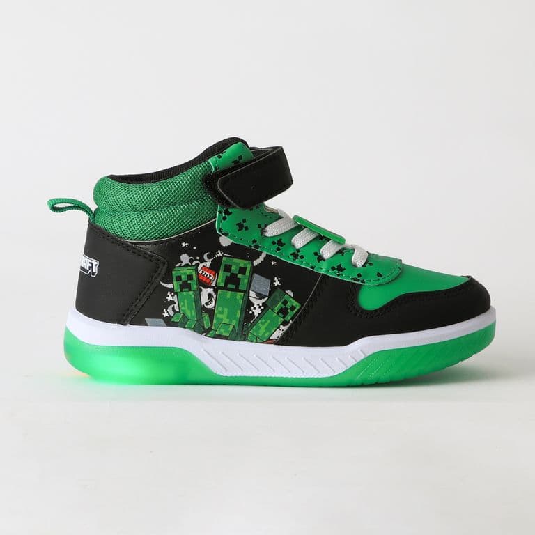 Zapatilla Cana Alta Nino Luces TNT Verde Verde 24