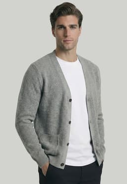 Cardigan Valencia Grey Melange Gris XL