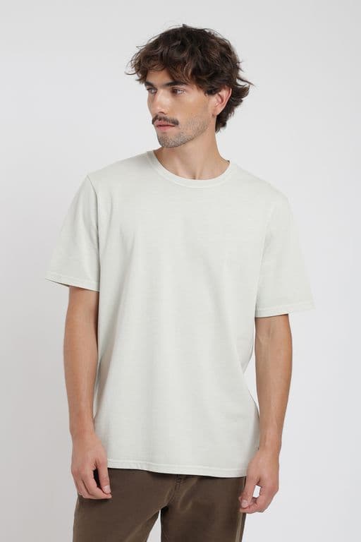 Polera hombre manga corta Plain Heavyweight beige Beige XS