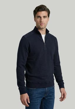 Poleron Albania Navy Melange Azul L