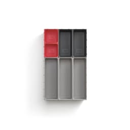Organizador de Cajon Duo Gris 7 Unid