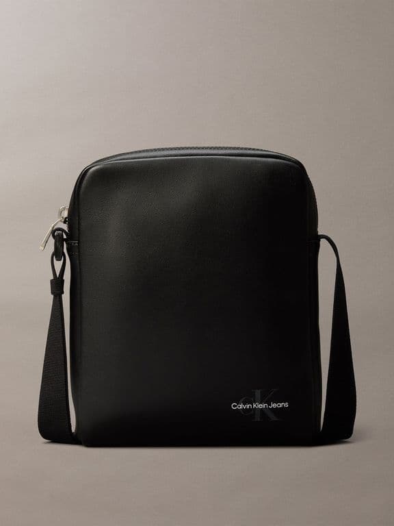 Bolso Reporter con Logo Negro Negro TALLA UNICA