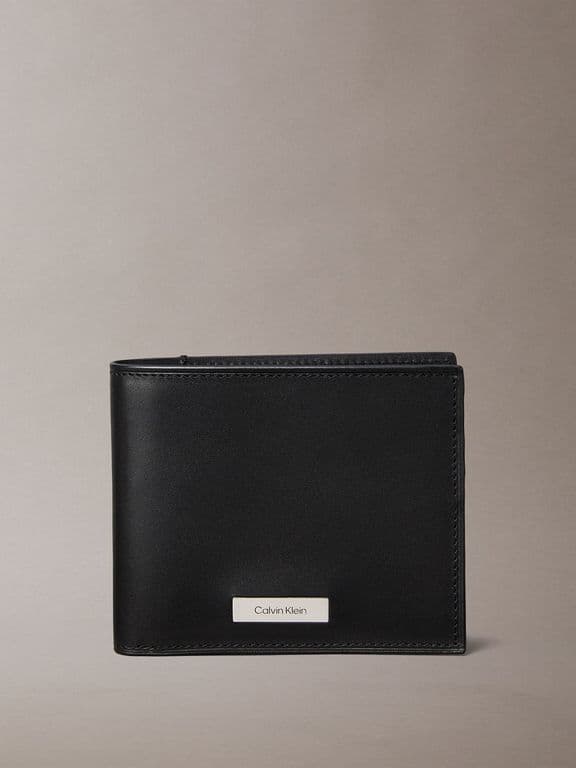 Billetera Plegable Plaque Ew Negro Negro TALLA UNICA